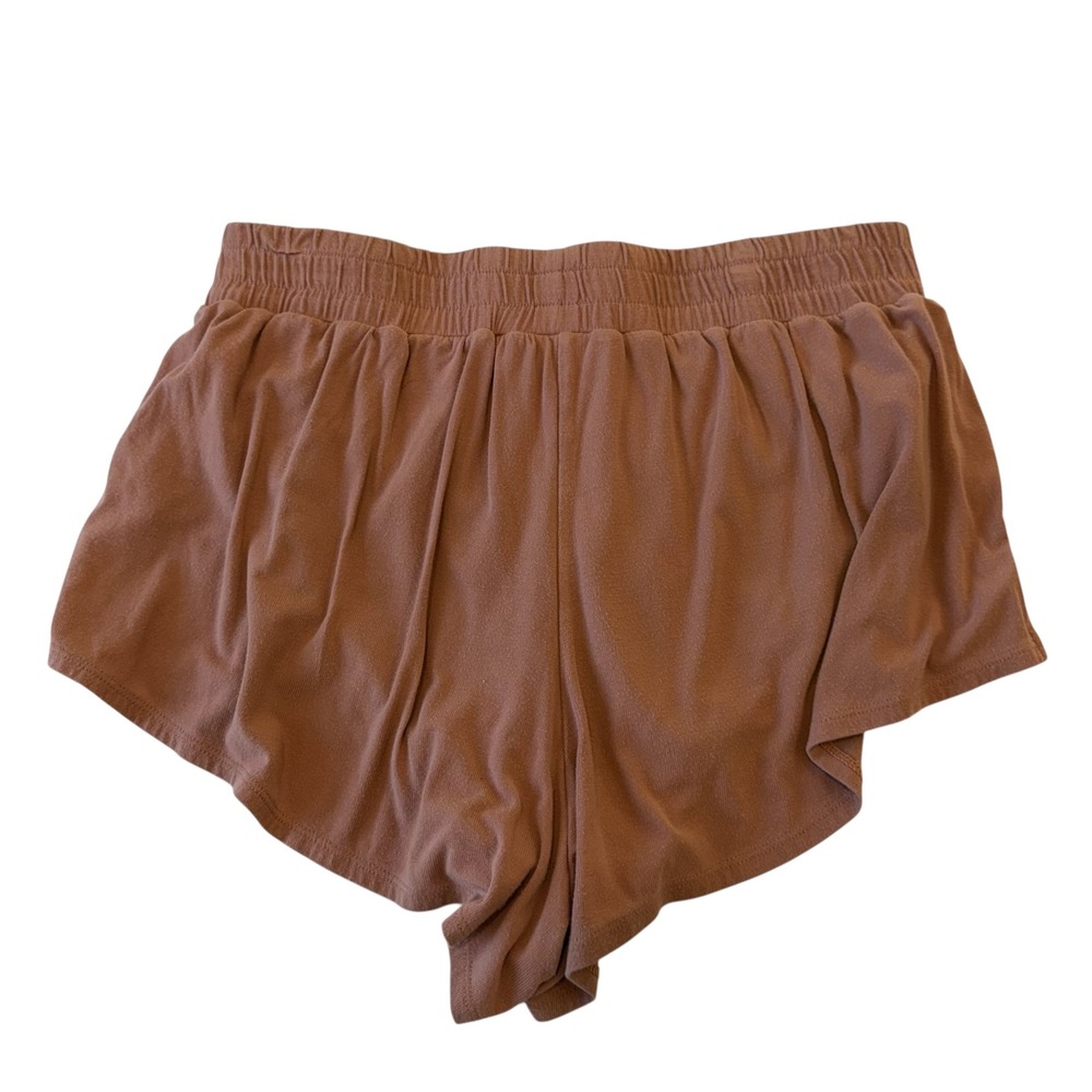 RicherPoorer Lounge Shorts Women Medium Brown Excellent Elastic Waist Jersey - Picture 3 of 6